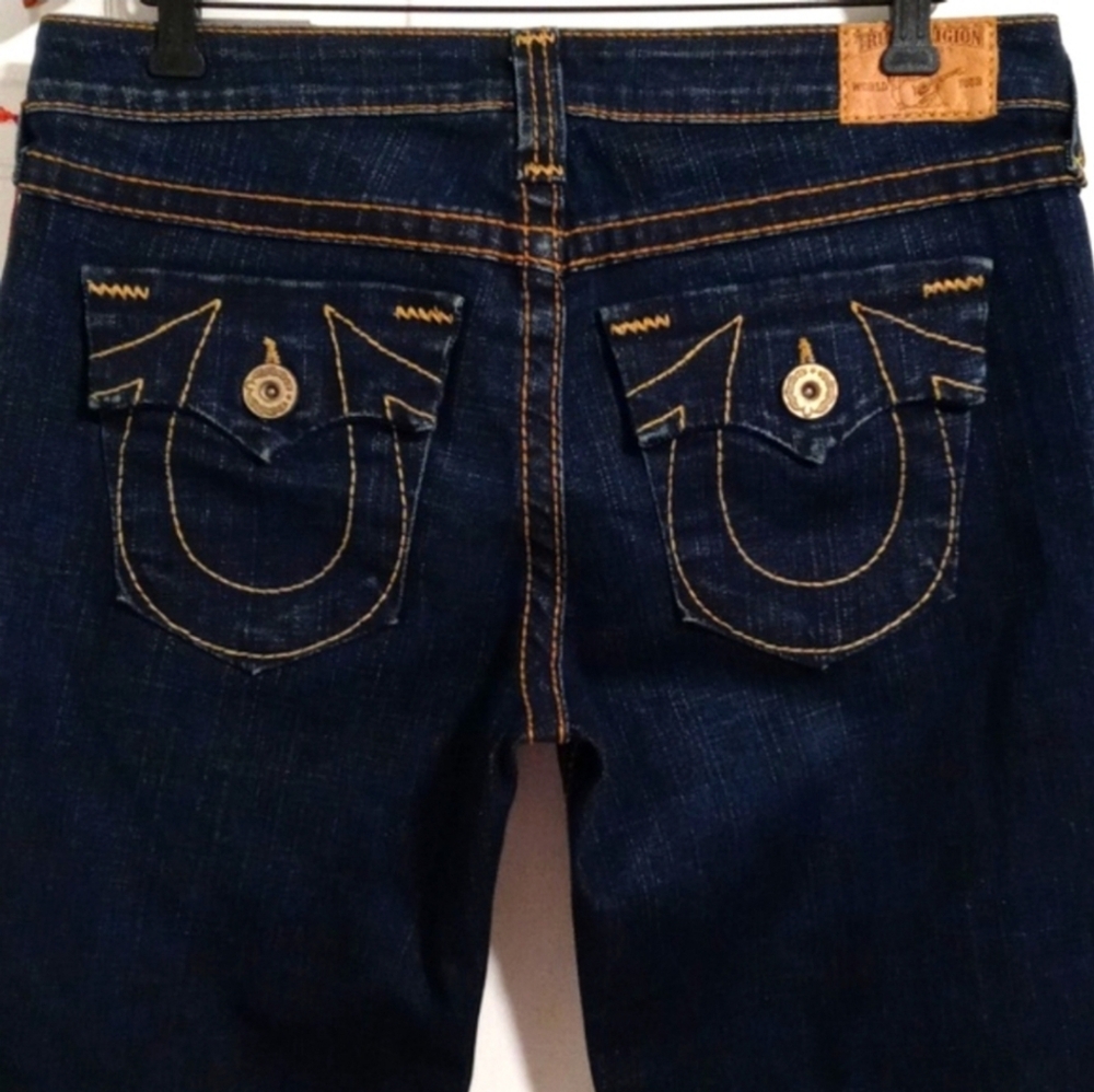 🔴SOLD🔴🆕️ 👖HTF True Religion👖 - Gin & Juice Becky Big T Bootcut Jean - Picture 1 of 16
